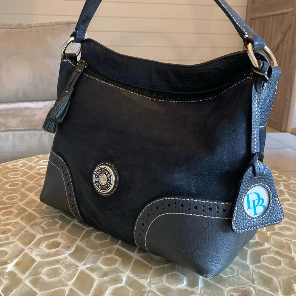 Dooney & Bourke T’Moro slouch shoulder bag in black